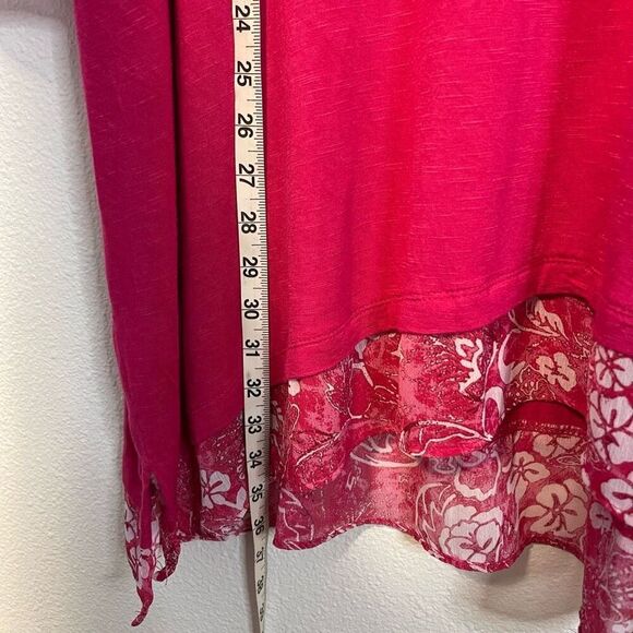 Catherine’s Pink V-Neck Top Size 4X - Picture 4 of 6